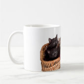 kittens in een mandje koffiemok (Links)