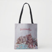  Kittens in een Petten doos personaliseren Tote Bag (Voorkant)