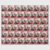 Kittens in een rode hart Snoep doos Cadeaupapier (Vlak)