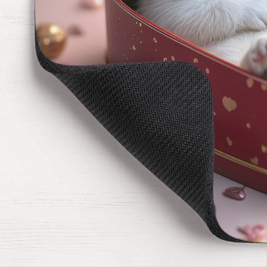 Kittens in hart Snoep doos Muismat (Hoek)