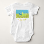 Kittens In Het Gras Baby Body Romper (Achterkant)