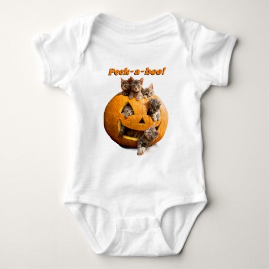 Kittens in Jack-o-Lantern Romper (Voorkant)