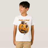 Kittens in Jack-o-Lantern T-shirt (Voorkant volledig)