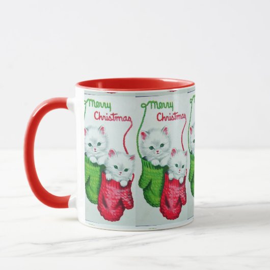 Kittens in Mittens Merry Kerstmis Mok (Links)