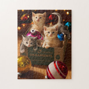 Kittens in Ornament Box Legpuzzel
