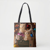 Kittens in Ornament Box Tote Bag (Voorkant)