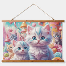 Kittens in Snoep Land Tapestry