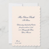 Kittens in Tea Party Invitation Kaart (Achterkant)