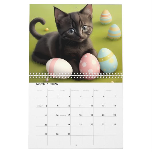 Kittens Kalender 2024 (Mar 2026)
