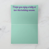 Kittens Karretje Feestdagen Kaart (Binnen)