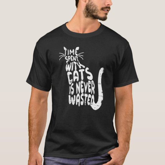 Kittens Katten Eigenaar Kitty Spin Purren Typogra T-shirt (Voorkant)