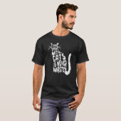 Kittens Katten Eigenaar Kitty Spin Purren Typogra T-shirt (Voorkant volledig)