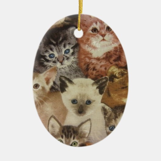 Kittens Keramisch Ornament (Voorkant)