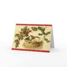 Kittens Knus met Kerst Hersteld Vintage