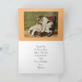  Kittens Kunst, Jouw tekst Bedankkaart (Binnen)