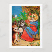 Kittens & Lady, Louis Wain Briefkaart (Voorkant)