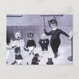 Kittens Leer naar Sing Briefkaart