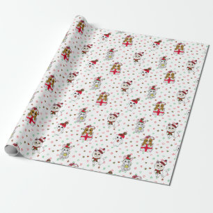 Kittens, Llamas en Mice Cute Kerstfeestay Cadeaupapier