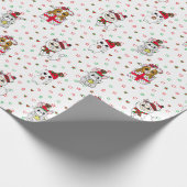 Kittens, Llamas en Mice Cute Kerstfeestay Cadeaupapier (Hoek)