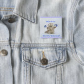 Kittens Meow Attitude Vierkante Button 5,1 Cm (In situ)