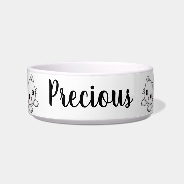 Kittens met aangepaste Cute Voerbakje (Voorkant)