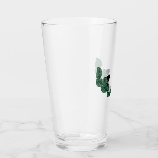 Kittens met bladeren glas (Rechts)