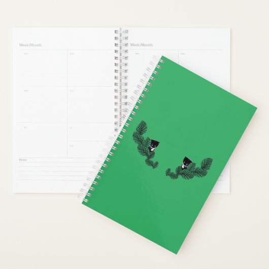 Kittens met bladeren planner (Display)