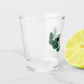 Kittens met bladeren shot glas (Links)
