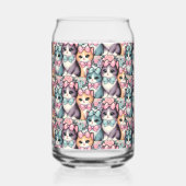 Kittens met bogen Blikvorm Glas (Links)