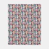 Kittens met bogen Fleece Deken (Voorkant)