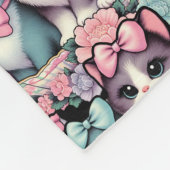Kittens met bogen Fleece Deken (Hoek)