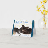 kittens met drager kaart (Gele Bloem)