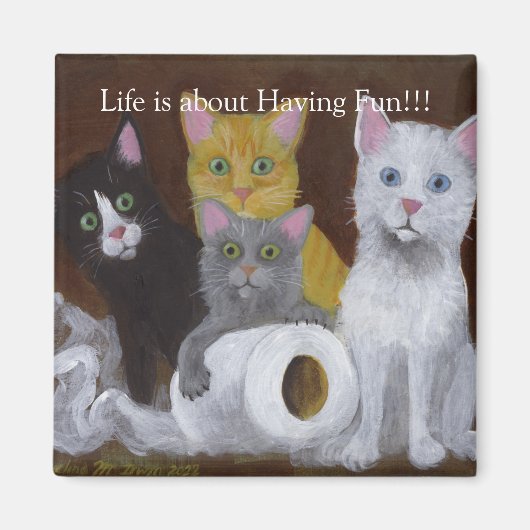 Kittens met Fun Magnet (Voorkant)