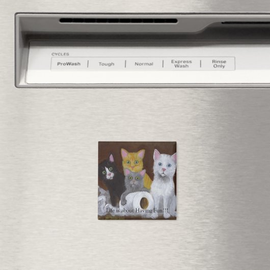 Kittens met Fun Magnet (Insitu (Vaatwasser))