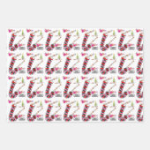 Kittens met prettige kerstkat, oppakpapier inpakpapier vel (Voorkant 3)