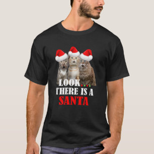 Kittens met Santa Hats T-shirt Funny Kerstmis..