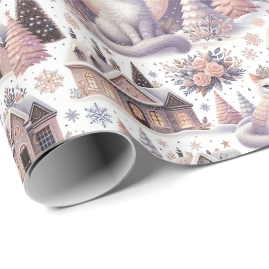 Kittens met sprankelend tiaras inpakpapier (Rol Hoek)