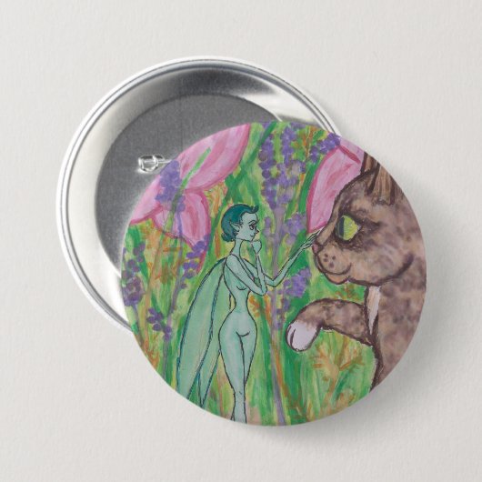 Kitten's nieuwe Freind Ronde Button 7,6 Cm (Voorkant /achterkant)