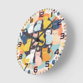 Kittens op de klok (Hoek)