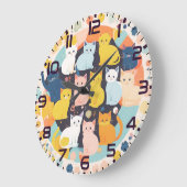 Kittens op de klok (Hoek)