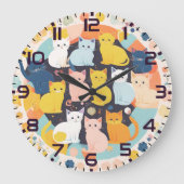 Kittens op de klok (Voorkant)