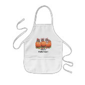 Kittens op pompoenen voor Halloween Kinder Schort (Voorkant)