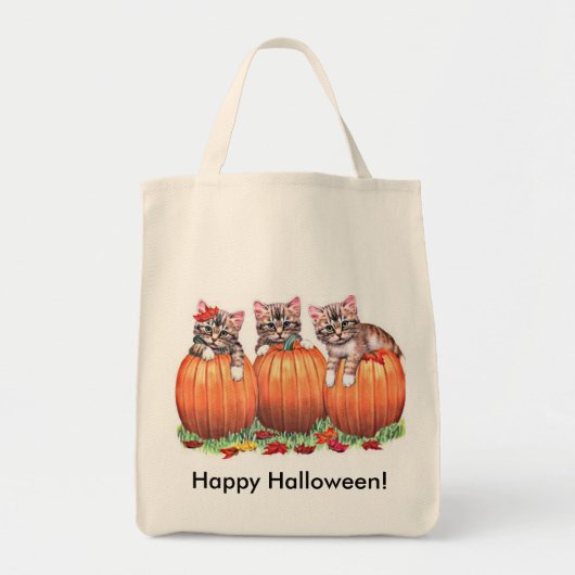 Kittens op pompoenen voor Halloween Tote Bag (Voorkant)