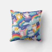 Kittens op regenbogen kussen (Achterkant)
