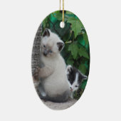 Kittens-ornament Keramisch Ornament (Rechts)