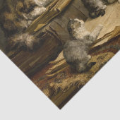 Kittens Painting door Carl Reichert Tissuepapier (Detail)