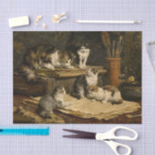 Kittens Painting door Carl Reichert Tissuepapier (Craft)