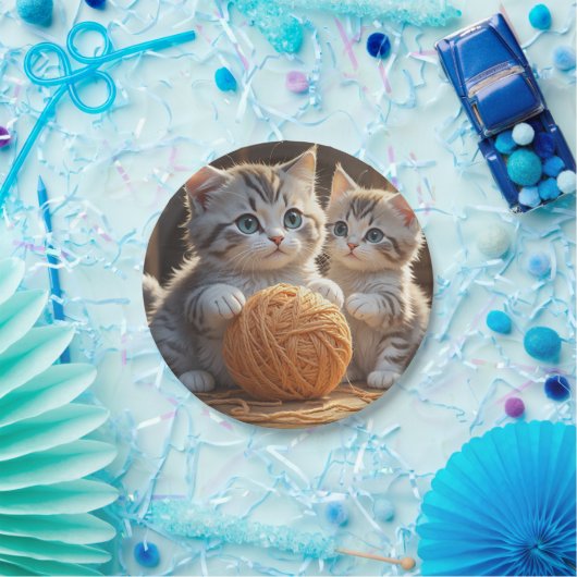 Kittens Papieren Bordje (Feest)