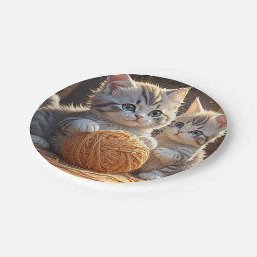 Kittens Papieren Bordje (Gekanteld)