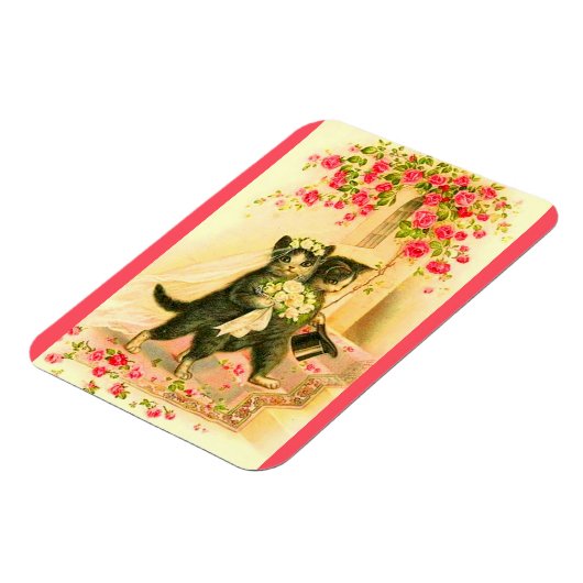 kittens pasgetrouwden magneet (Linkerzijde)